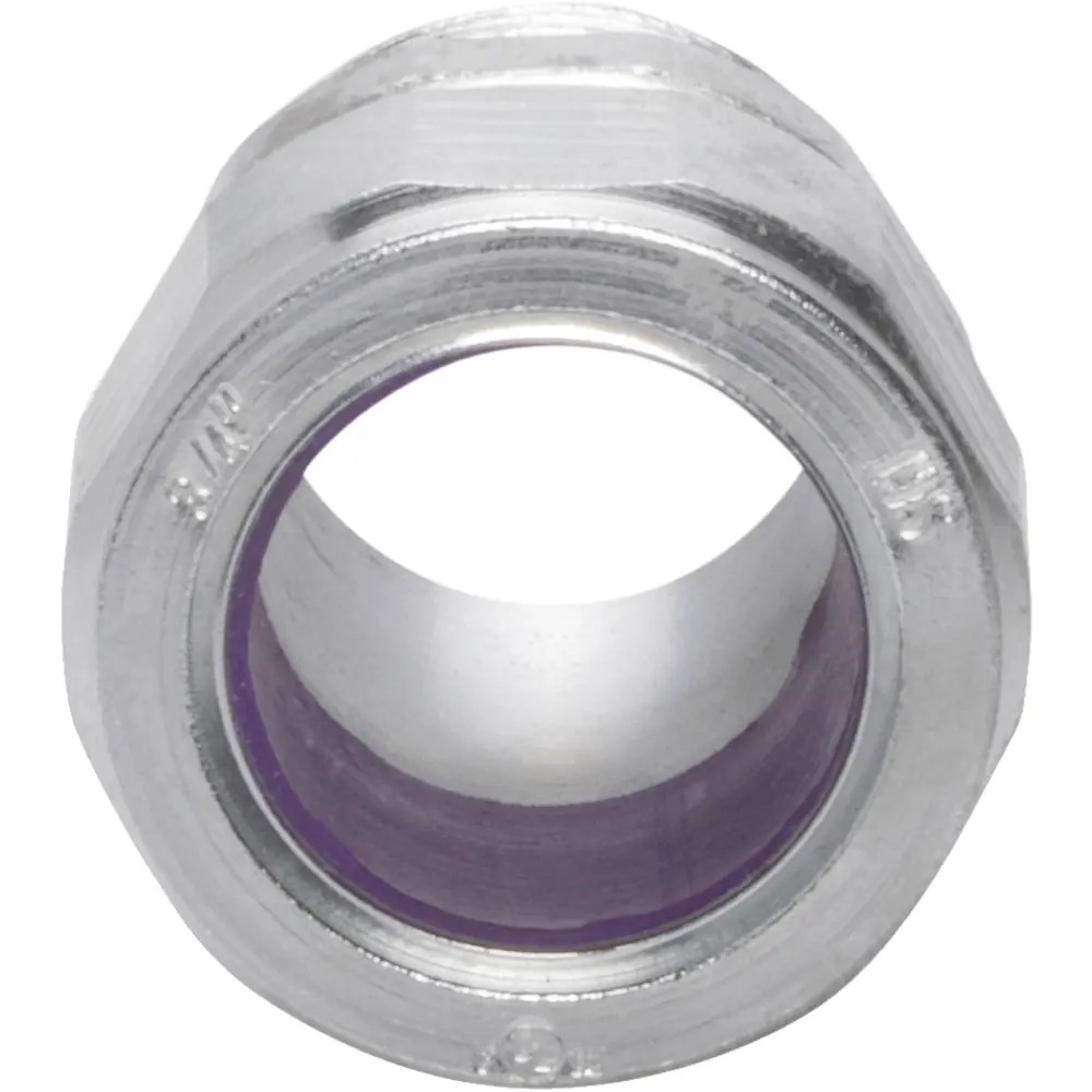 Cord Connector, .75 to .85 In., Strain Relief, Steel, Gray, 3/4 In.