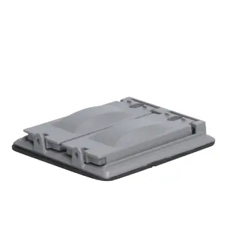 2-Gang 25-in-1 Weatherproof Cover, Vertical, Die-Cast Aluminum, Gray