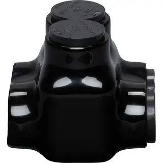 Insulated Multi-Tap Connector, Black, 250-6 AWG, 2-Port, 2-Way