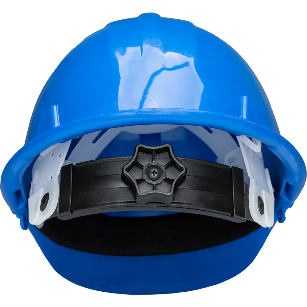 Hard Hat, Class E, Polyethylene, Blue w/ Ratchet Adjustment