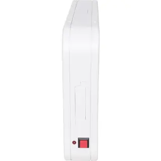 Exit Sign, 120/277V, 3.4W, 4.8V Ni-Cad Batt. 90 Min., LED, White w
