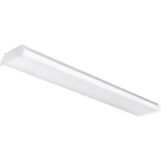 Wraparound Light, LED, 4ft, 4-Lamp, Prismatic Lens, Tube-Ready