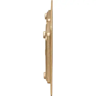 2-Gang Omnibox® Rectangular Carpet/Tile Flange, Brass