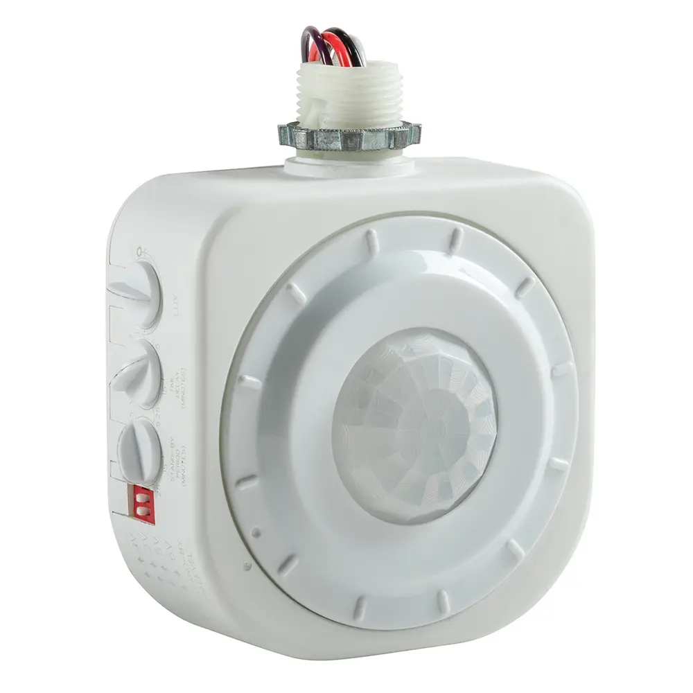 Sensor Dim High and Low Bays, 120/277/347V, H-Bay PIR Sensor, Mounts 1/2