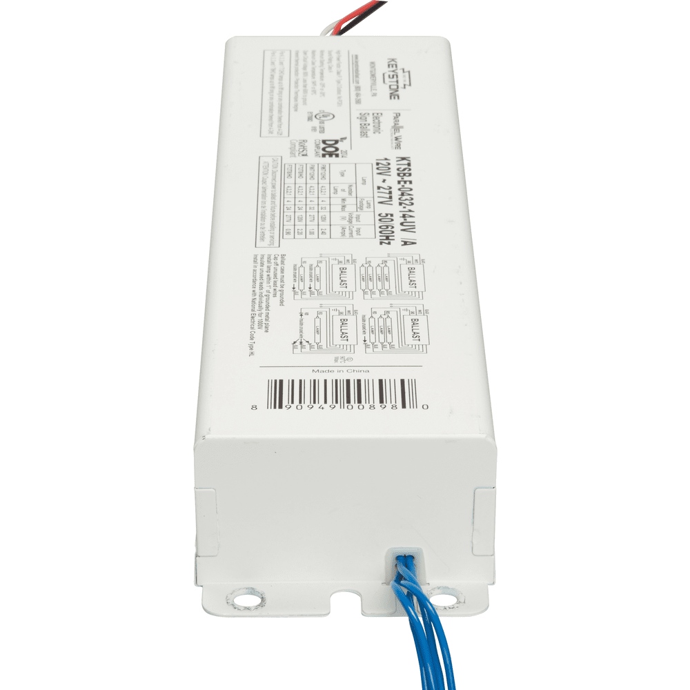 Keystone Technologies KTSBE043214UV 4Lamp Electronic Sign Ballast