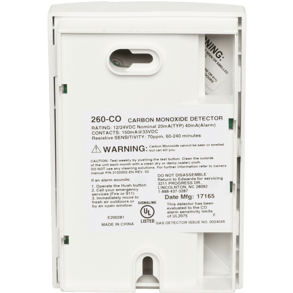 Edwards 260CO Carbon Monoxide Detector City Electric Supply