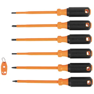 Insulated Screwdriver Set Plus Magnetizer, 7-Piece