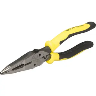 Klein Tools Standard Long Nose Pliers Side Cutting With Stripping Holes D203-6H2