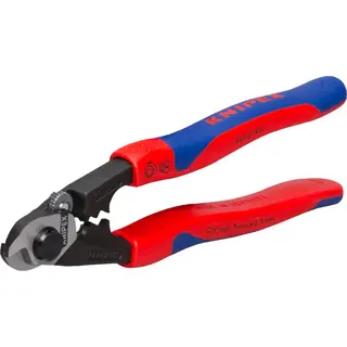 Knipex 95 62 190 SBA Wire Rope Cutter, Multi-Component Grip Handle, 190mm