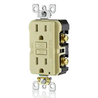 Leviton GFTR1 I 15A Self Test Tamper Resistant GFCI Outlet with