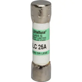 Fuse, Time-Delay, 25A, 480VAC/170VDC, Class G, Non-Indicating