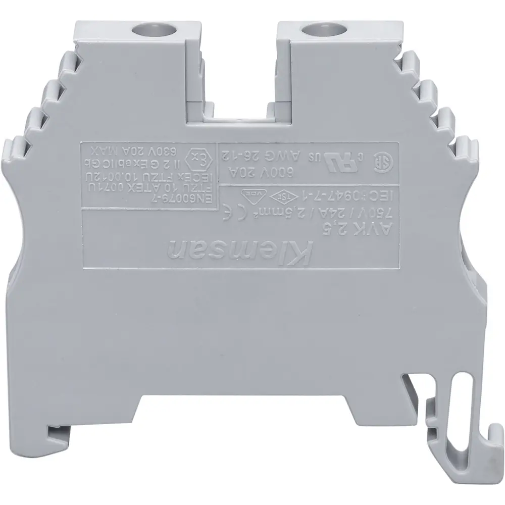 Power Distribution Terminal Blocks 10 Gang Blue DIN Rail Dinkle 12AWG 20A 600V E - Foto 6