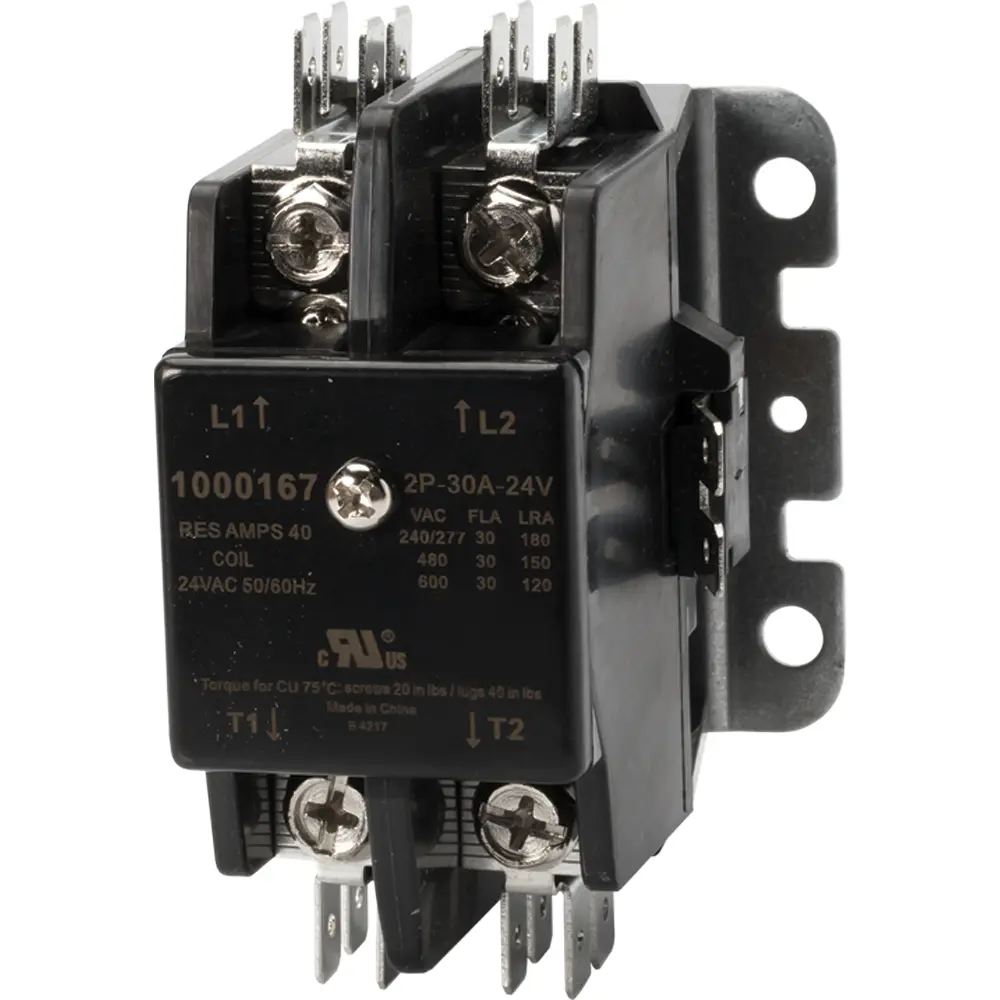 Contacteur à Usage Défini 2 Pôles 20A 24V - 600V Max, 3 Hp, Neuf Avec Garantie 2 Ans UL