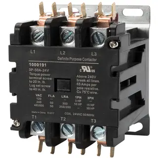 NOFUEL A12-30-10-84 AC Contactor – 120V Coil, 12A, 3 Pole, 1NO Aux, DIN Rail, New
