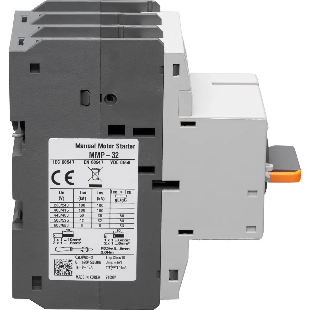 32 A Manual Motor Starter, 13 A Current Max
