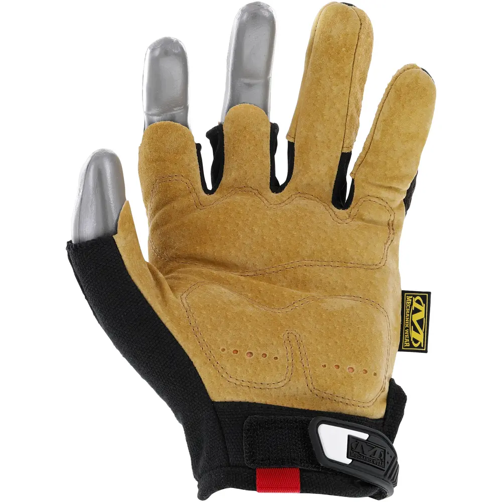 X-Large, Brown, Leather M-Pact® Fingerless Framer Impact Resistant