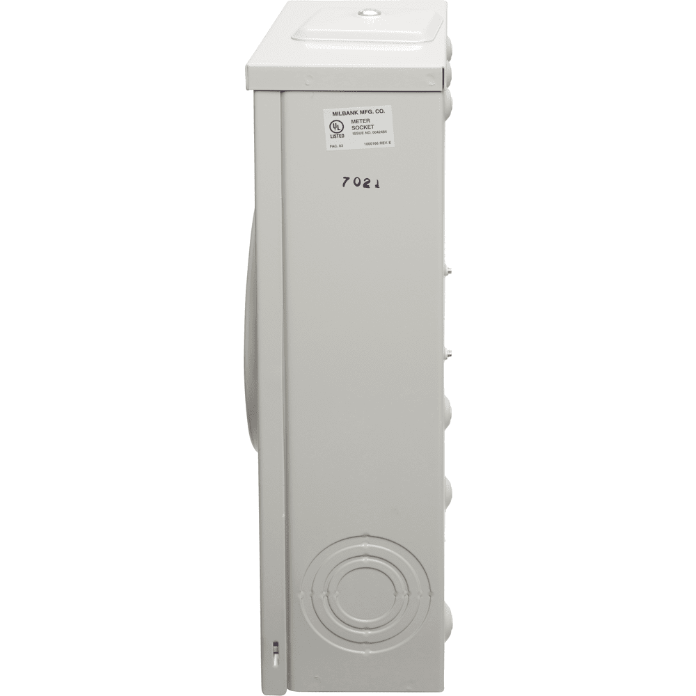 Milbank U7021XLTG 200A 4 Terminal Ringless Meter Socket, 1 Position