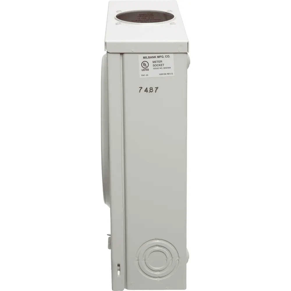 125A 5-Jaw Ringless Meter Socket, 1 Position, No Bypass