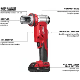 M18™ FORCE LOGIC™ 6T Knockout Tool 1/2