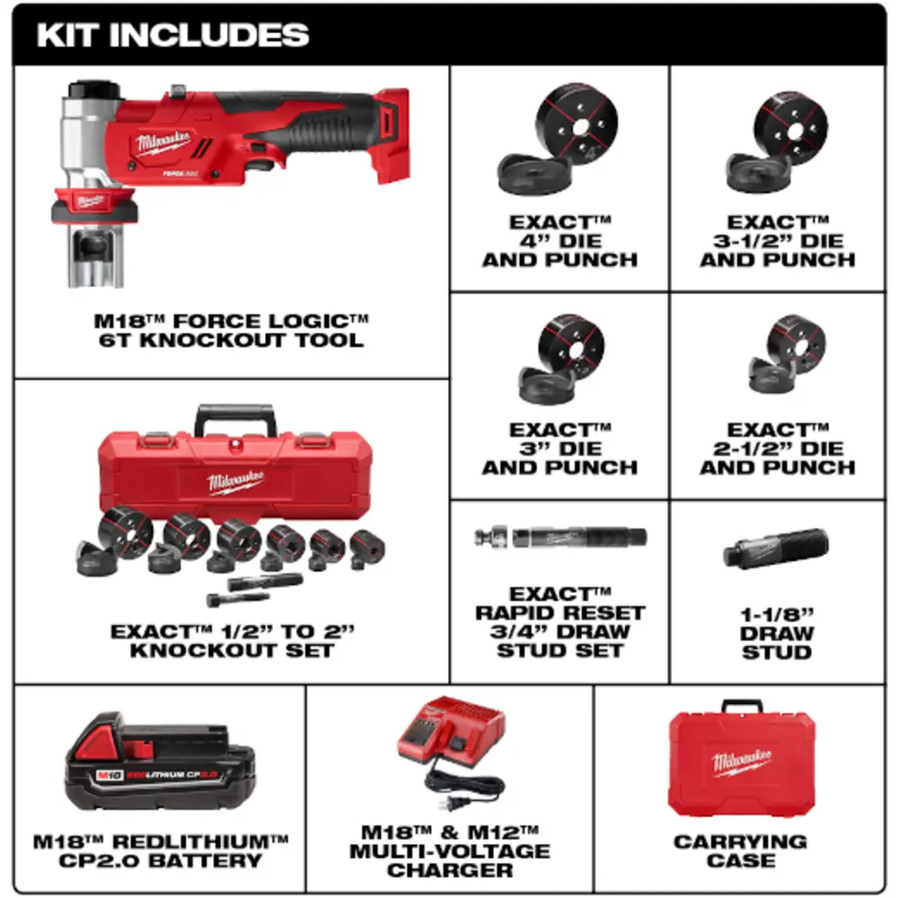 M18™ FORCE LOGIC™ 6T Knockout Tool 1/2