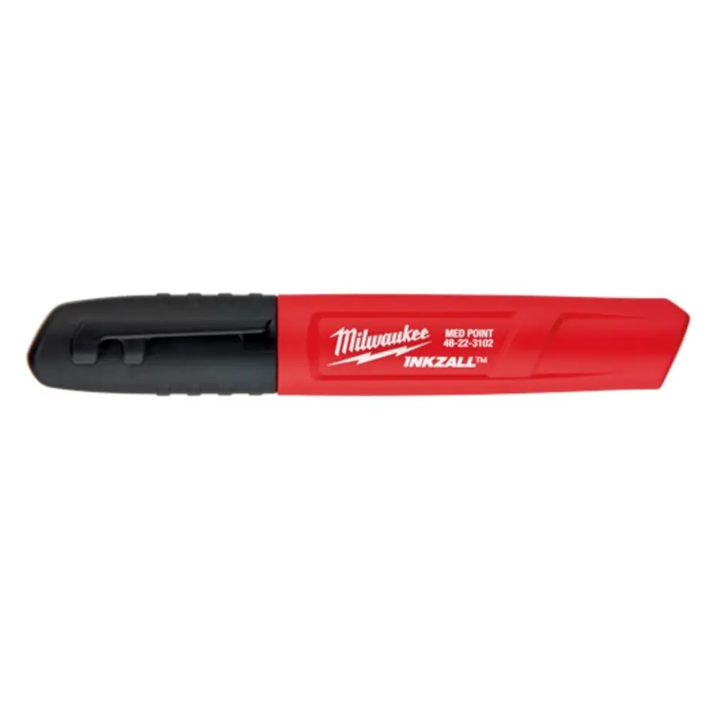INKZALL™ Medium Point Jobsite Marker, Black