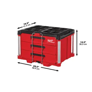 Milwaukee 48-22-8443 PACKOUT 3 Drawer Tool Box