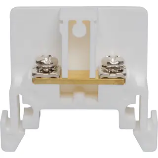 25 A Terminal Block, 22 to 12 AWG, White