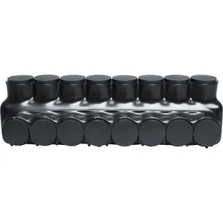 Polaris 8-Port Black Multi-Tap Pre-Insulated Connector, 4 AWG to