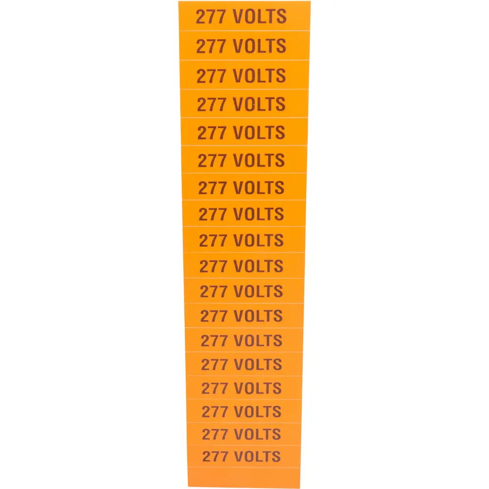 VOLTAGE MARKER CARD 240 VOLTS visual data 8