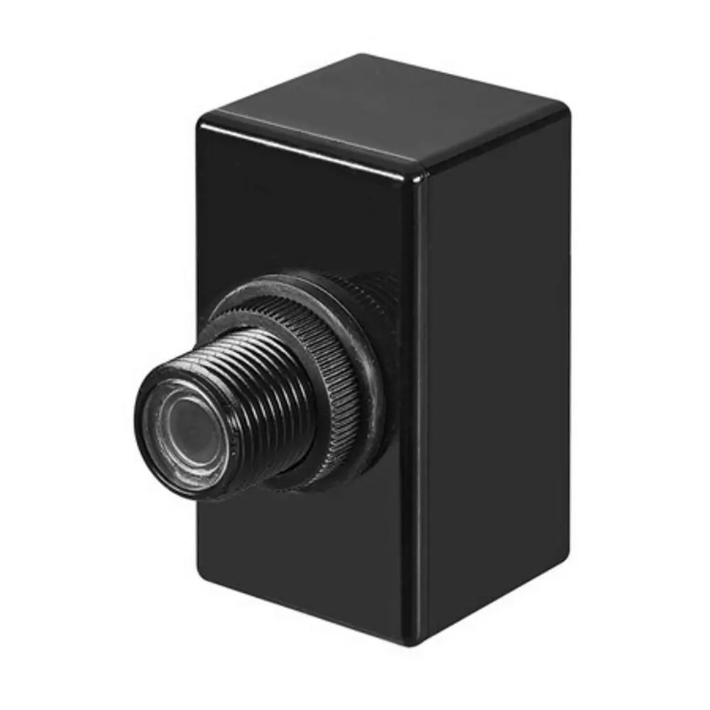 Post Button Style Electronic Instant Response LED Light Sensor, Black