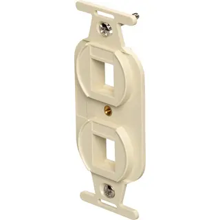 107 Frame, Keystone, 2-Hole, Electrical Ivory