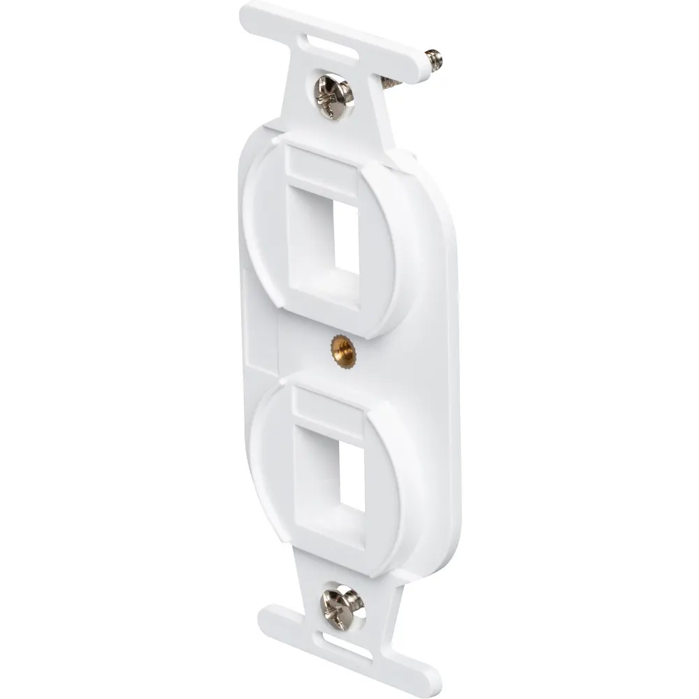 Single-Gang 106 Frame, Keystone, 2-Hole, White