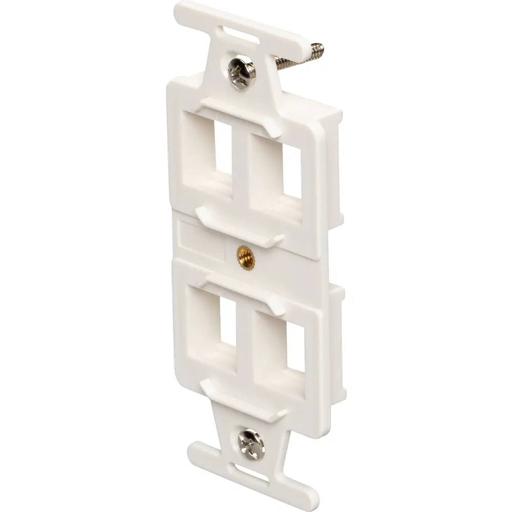 106 Frame, Keystone, 4-Hole, Fog White