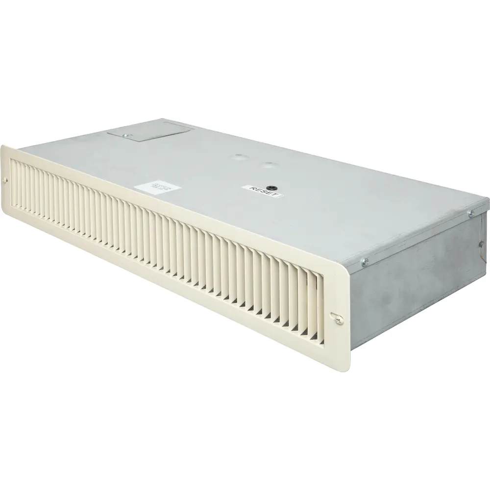 Kickspace Fan Heater, 208/240VAC, 1000W, Almond