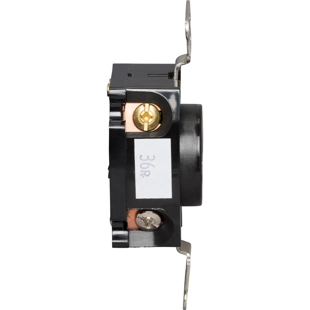 ファンデーション L.O.K 15 A 125 VAC Turnlok® Single Receptacle, L5-15R, Black
