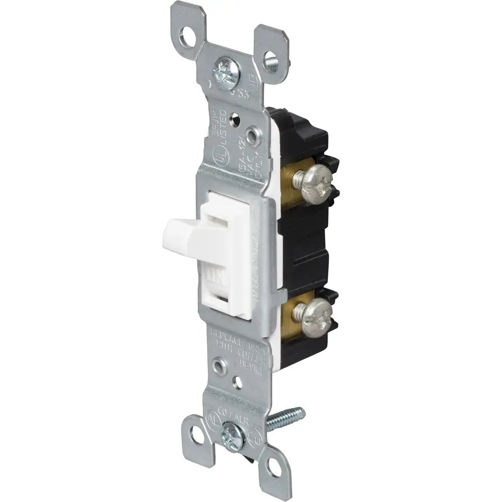 15A 120V Trademaster® Copper/Aluminum Rated Toggle Switch, Single-Pole ...