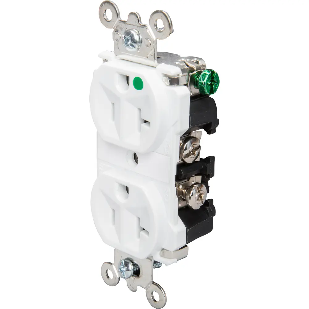 20 A 125 VAC NEMA 5 20R HOSPITAL GRADE SELF GROUNDING DUPLEX visual data 2