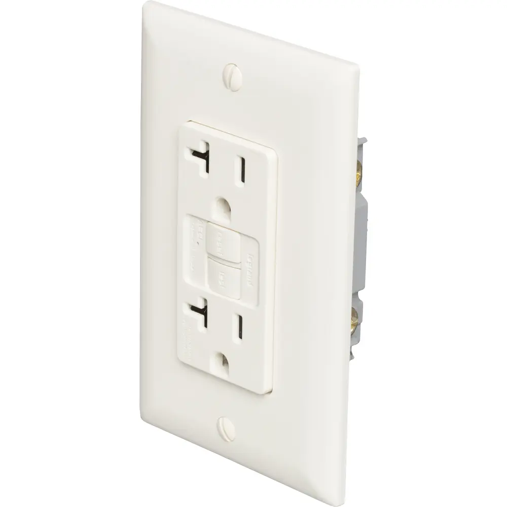 Pass & Seymour Ivory Tamper Resistant Decorator Receptacle 20A Pass & Seymour Ivory Tamper Resistant Decorator Receptacle 20A
