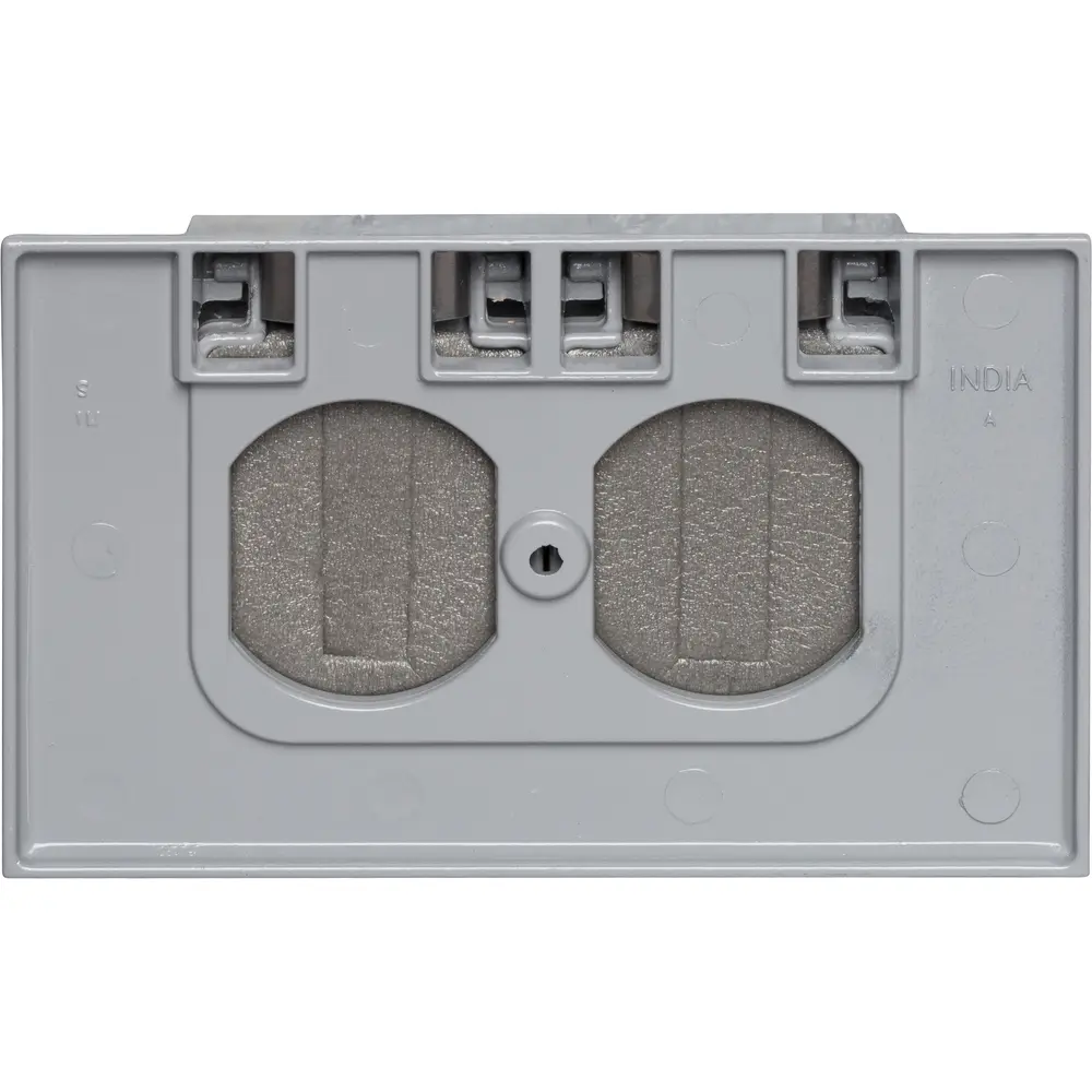 Hubbell-Raco 1-Gang Weatherproof Cover For Horizontal Duplex Receptacle - Die Cast Aluminum, White