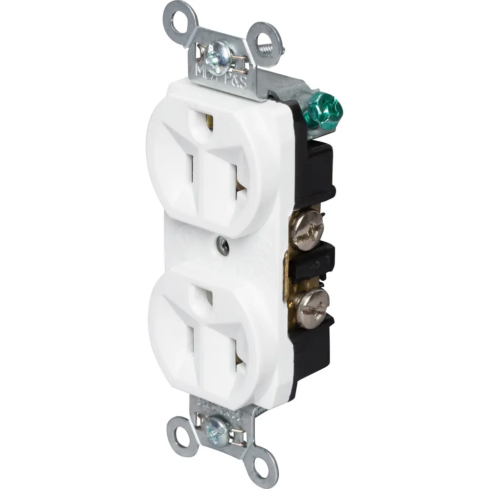 20 A 125 VAC NEMA 5 20R HOSPITAL GRADE SELF GROUNDING DUPLEX visual data 6