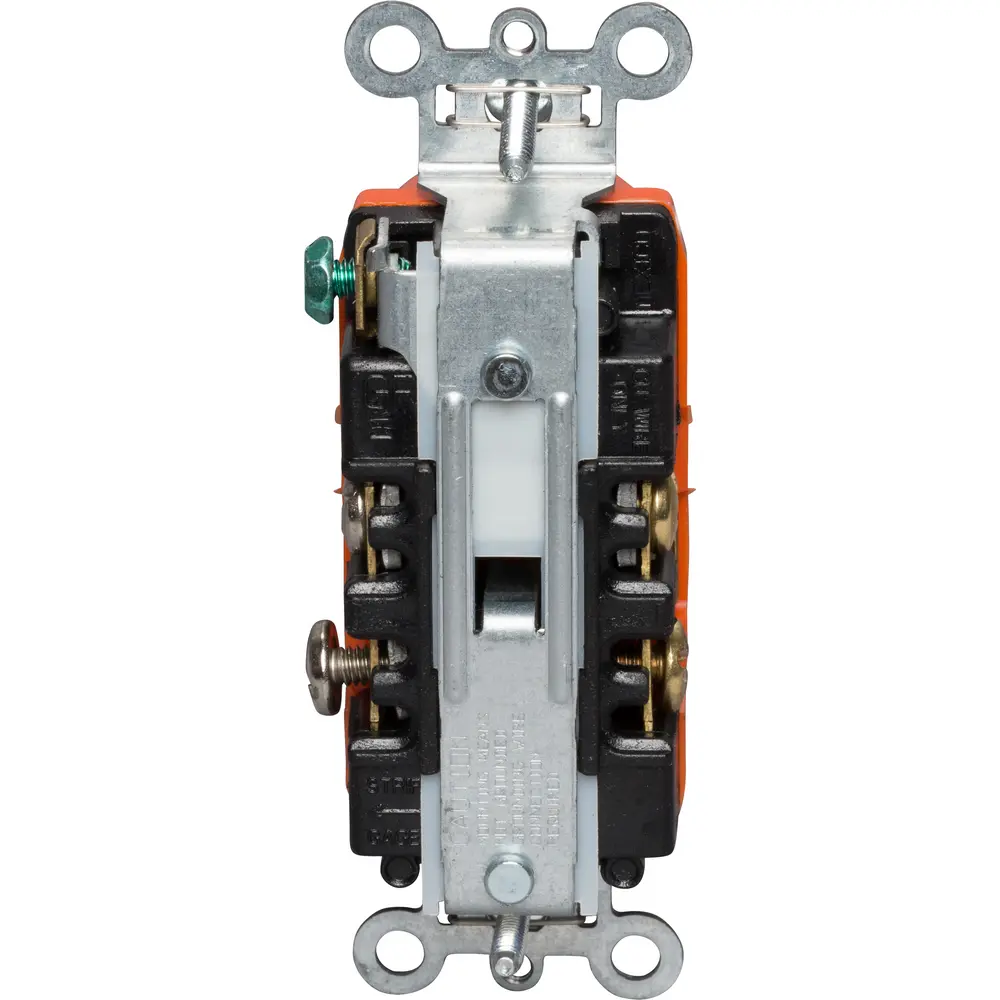 15A Isolated Ground Heavy-Duty Spec Grade Duplex Receptacle, Back