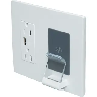 15A Radiant® Tamper Resistant Wireless Charger, 125 VAC, White