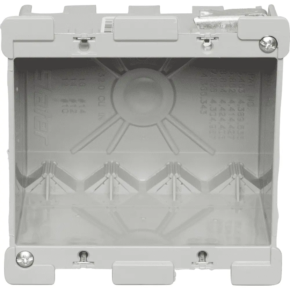 【G-RAP】 S-I-C 2-Gang Old Work Switch & Outlet Box w/ Quick/Click, Gray