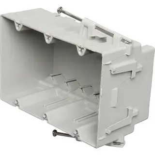 3-Gang Switch & Outlet Box w/ Quick/Clic®, 54 Cu. In.