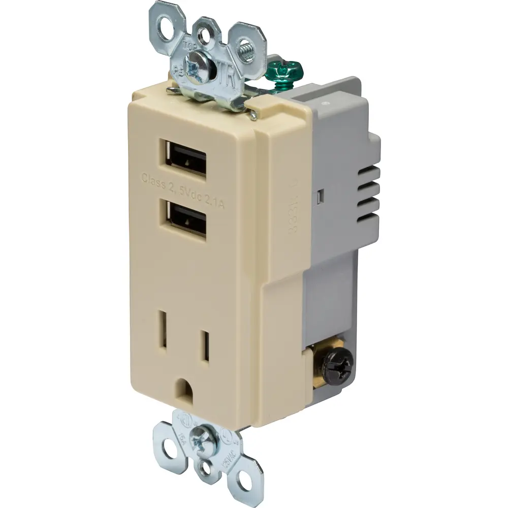 Legrand - Pass &amp; Seymour Tr20usbac6la 20a H&iacute;brido Tipo C Ult | Cuotas Sin Inter&eacute;s