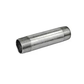 Conduit Nipple, Rigid, 4 In. x 12 In., Steel, Gray