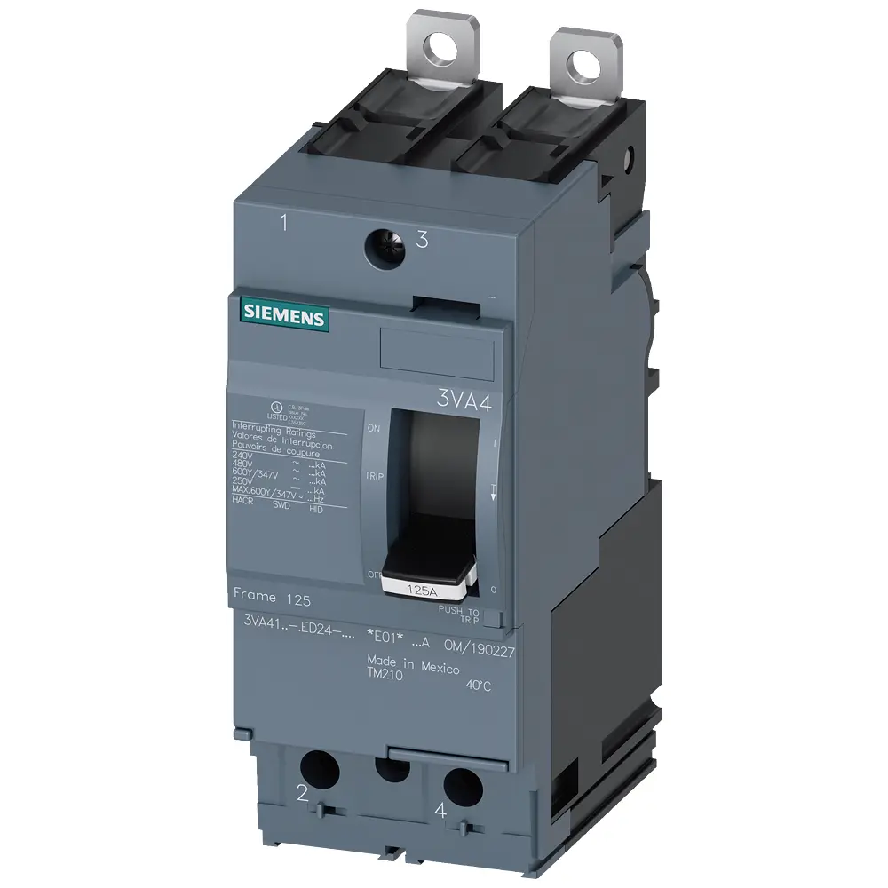 Circuit Breaker, Molded Case, Bolt-On, 80A, 480VAC, 2-Pole