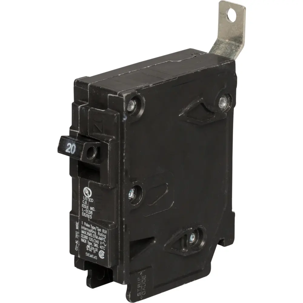20 A Single-Pole 120 VAC BLH Bolt-On Molded Case Circuit Breaker