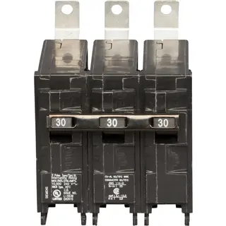 30 A 3-Pole 240 VAC BL Bolt-On Molded Case Circuit Breaker