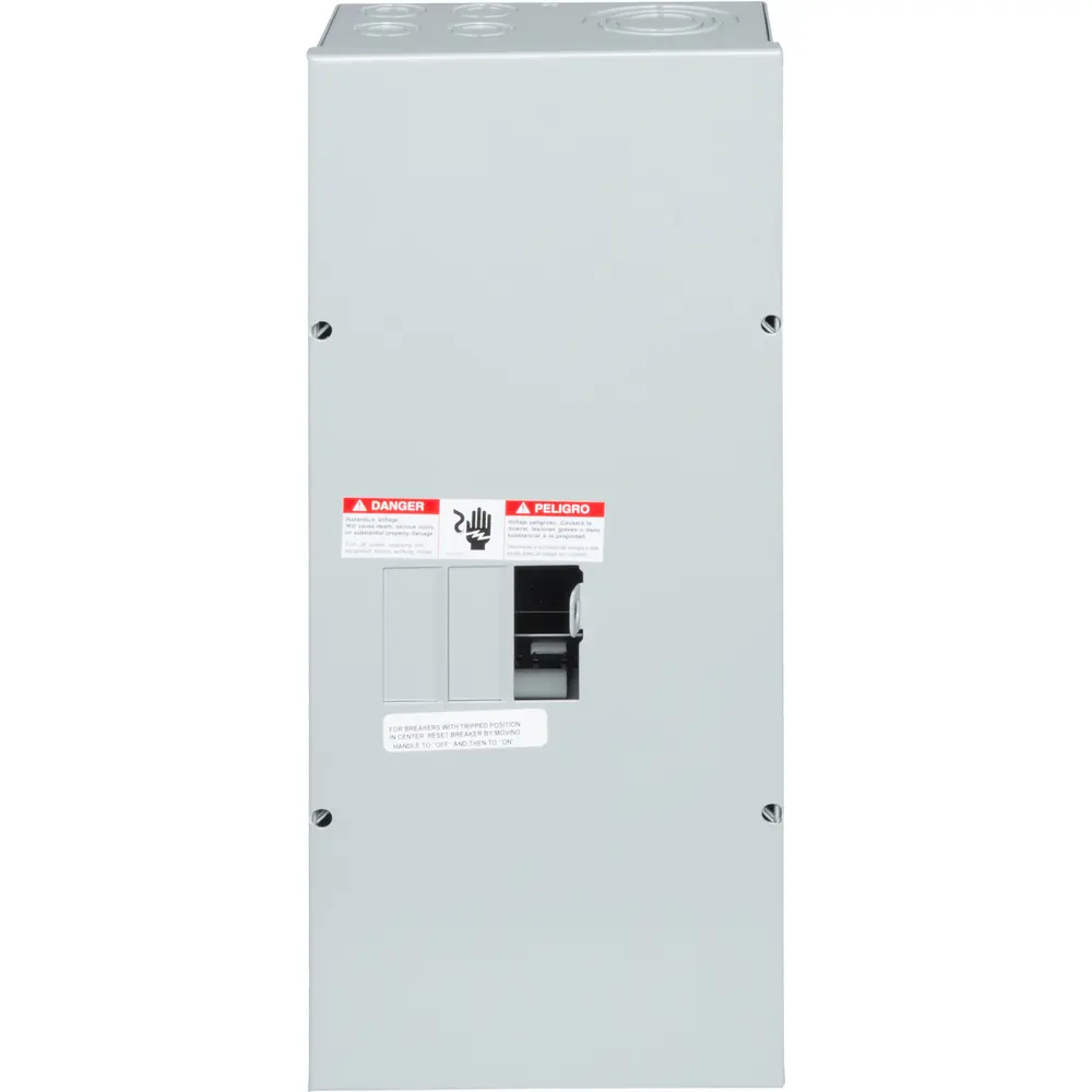 100 A 120/240 VAC 3 Space 4 Circuit, Main Lug Load Center, NEMA 1